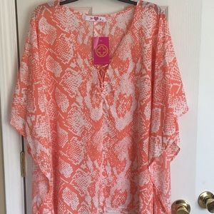 NWT- Kiwi Tunic or Bathing suit coverup M/L